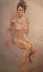 M C Seated Nude no. 1 - click here to see an enlargement